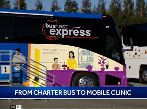 From charter bus to mobile clinic